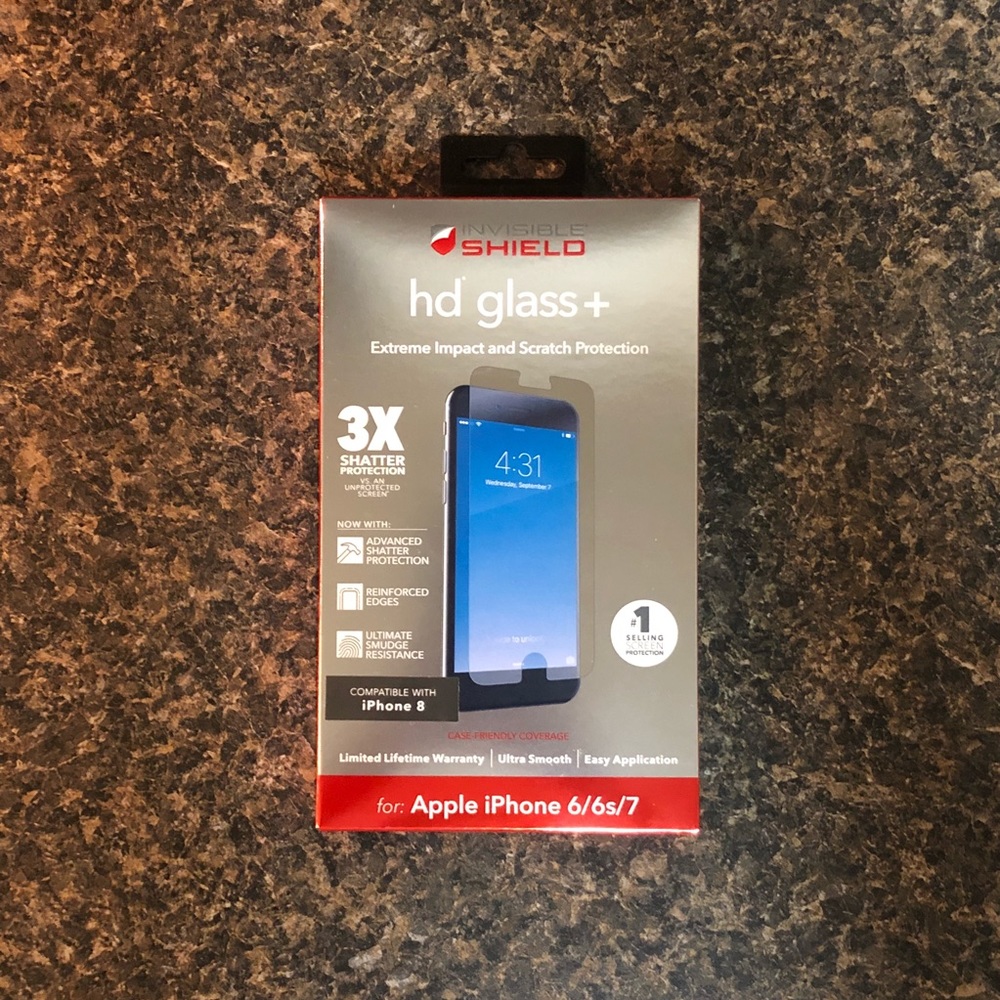 Invisible Shield hd glass+ iPhone 6/6s/7